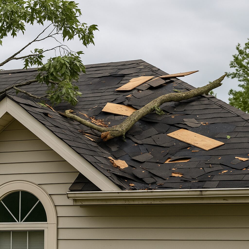 hurricane roof damage